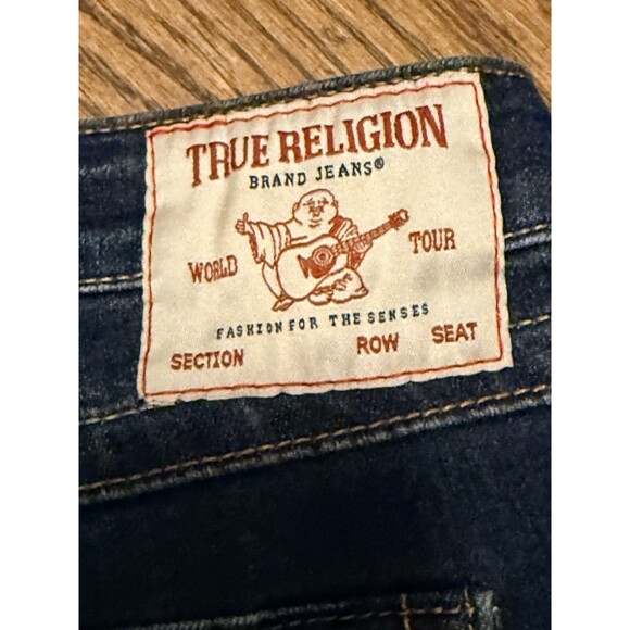 True Religion Women's Jean Pants Joey Flare Jeans Low-Rise Size 28 (32 Waist) - Picture 11 of 13